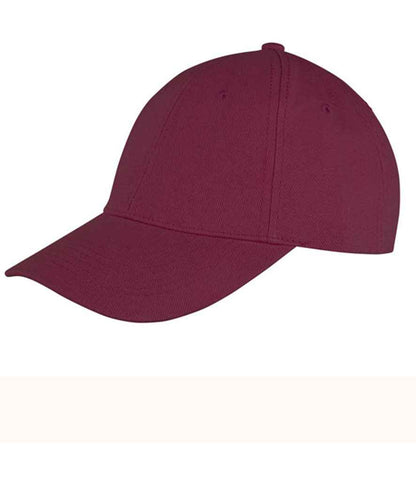 Result Memphis Brushed Cotton Cap in Burgundy