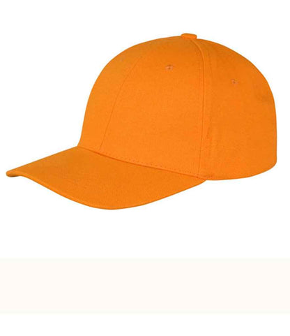 Result Memphis Brushed Cotton Cap in Orange