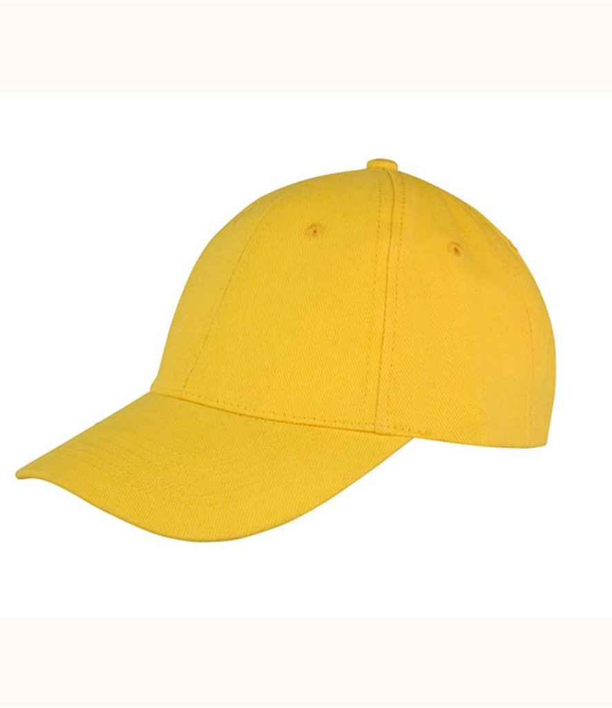Result Memphis Brushed Cotton Cap in Yellow