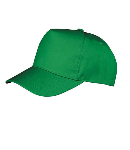 Result Kids Boston 5 Panel Printers Cap in Kelly Green