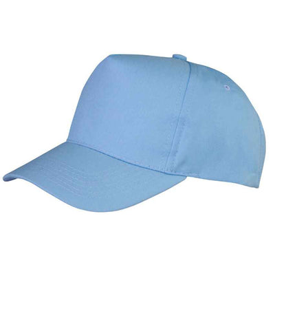 Result Boston 5 Panel Printers Cap in Sky Blue