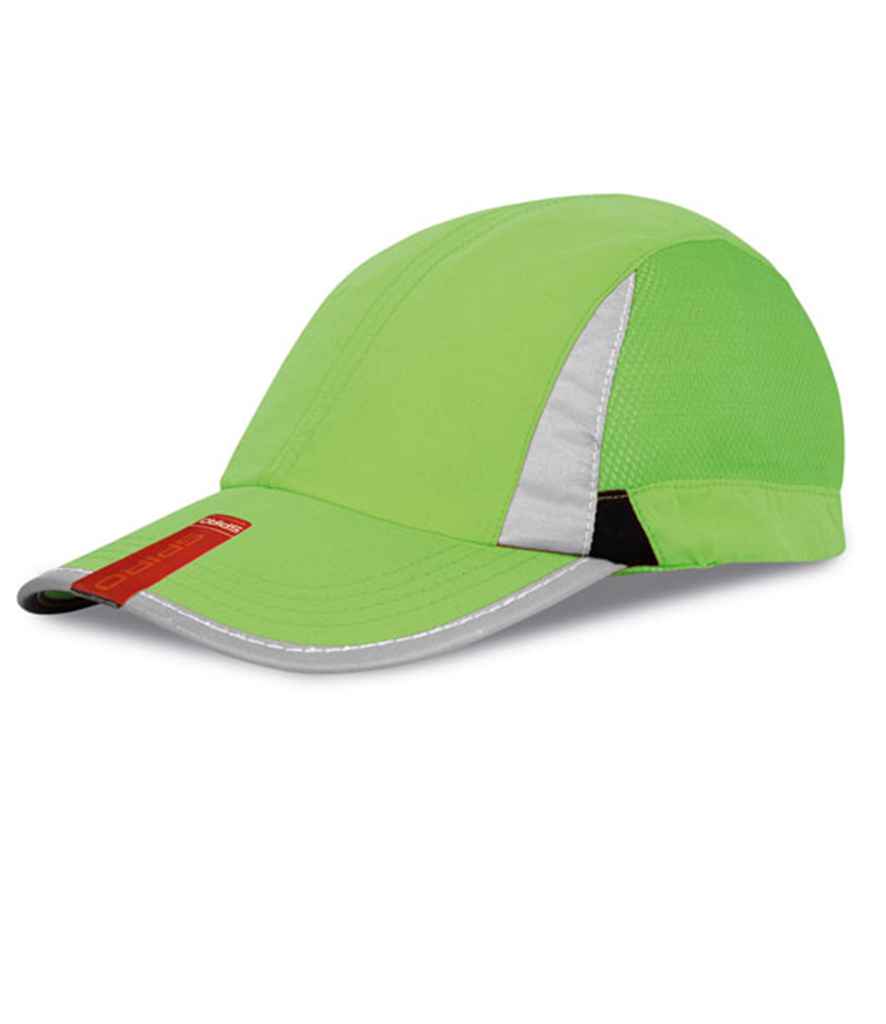 Spiro Sport Cap in Lime Green/Black