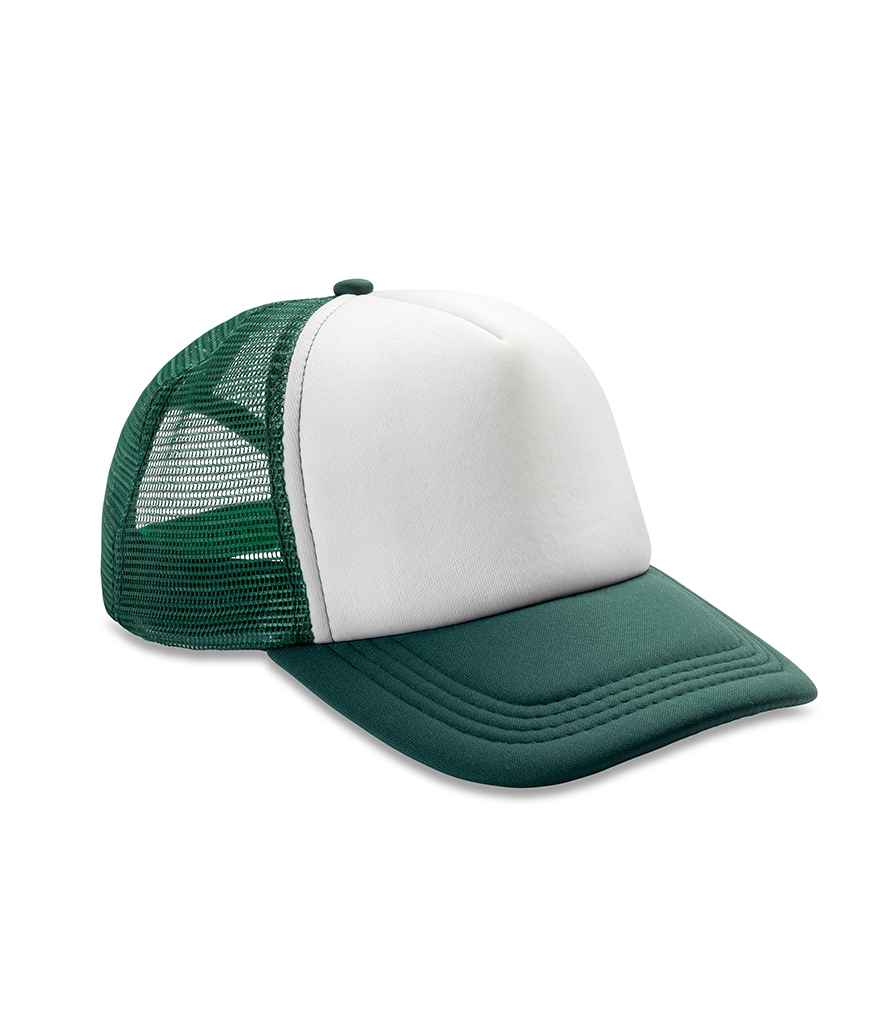 Result Core 1/2 Mesh Truckers Cap in Bottle Green/White