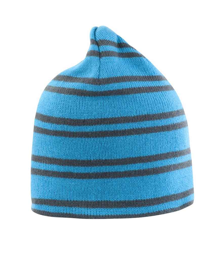 Result Team Reversible Beanie in Aqua/Grey