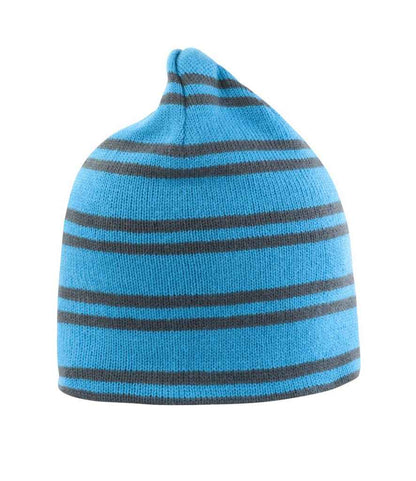 Result Team Reversible Beanie in Aqua/Grey