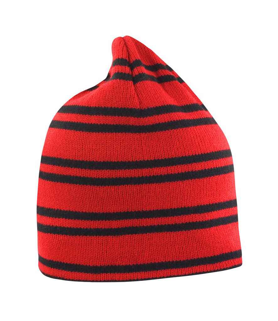 Result Team Reversible Beanie in Red/Black