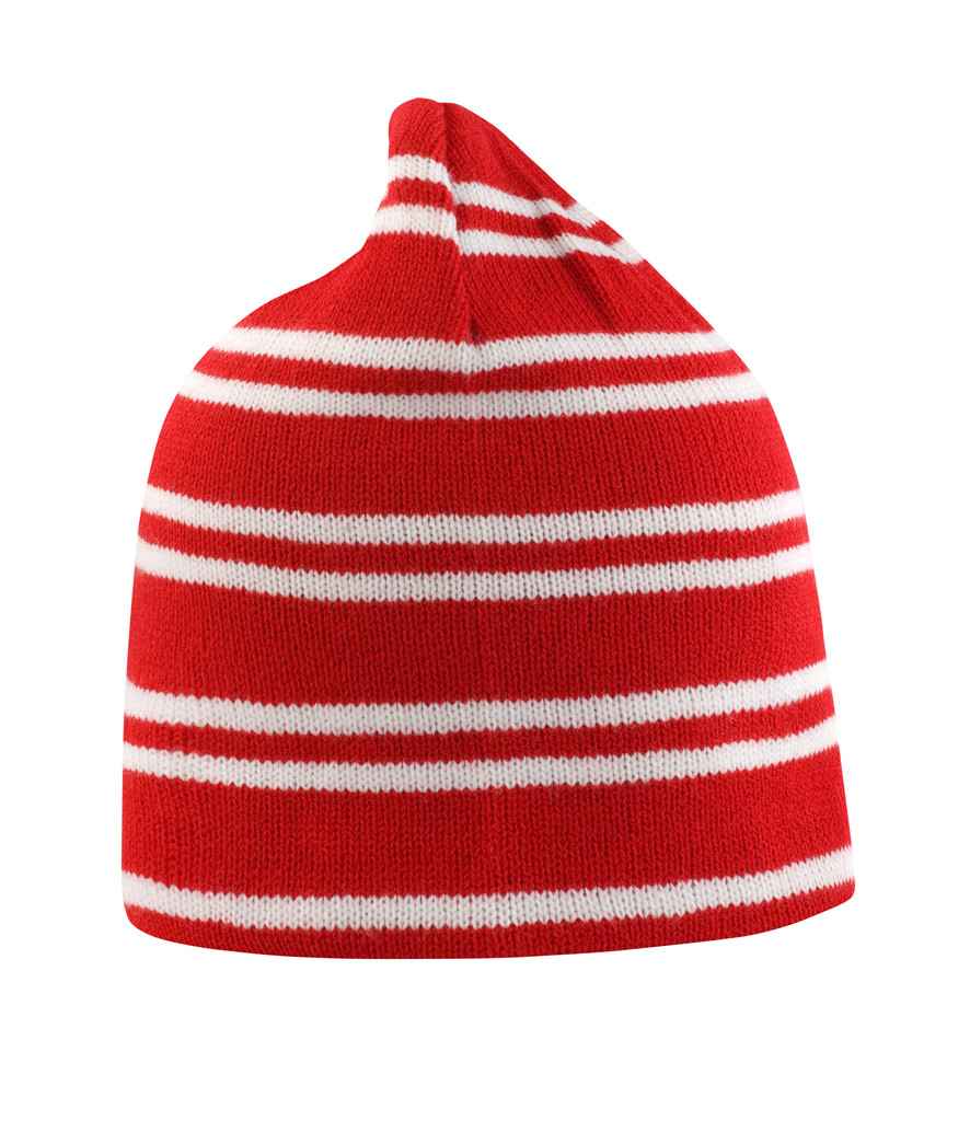 Result Team Reversible Beanie in Red/White