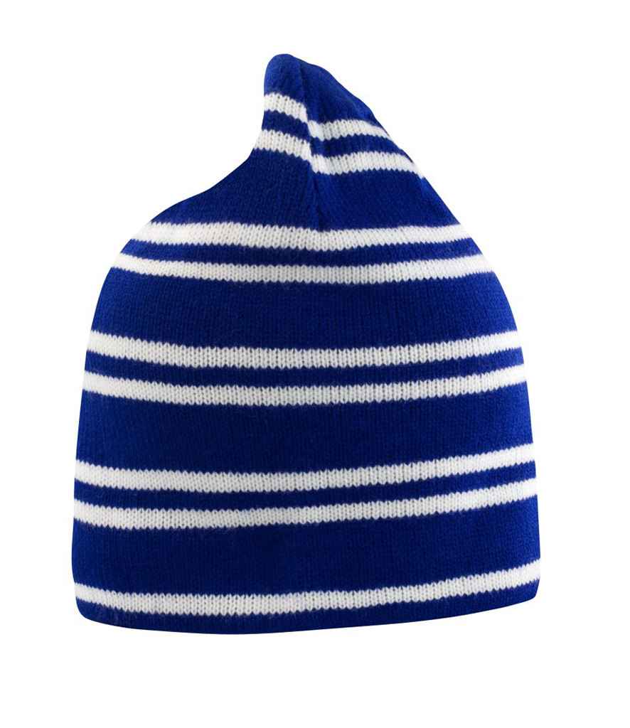 Result Team Reversible Beanie in Royal Blue/White