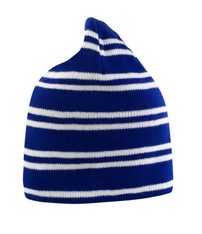 Result Team Reversible Beanie in Royal Blue/White
