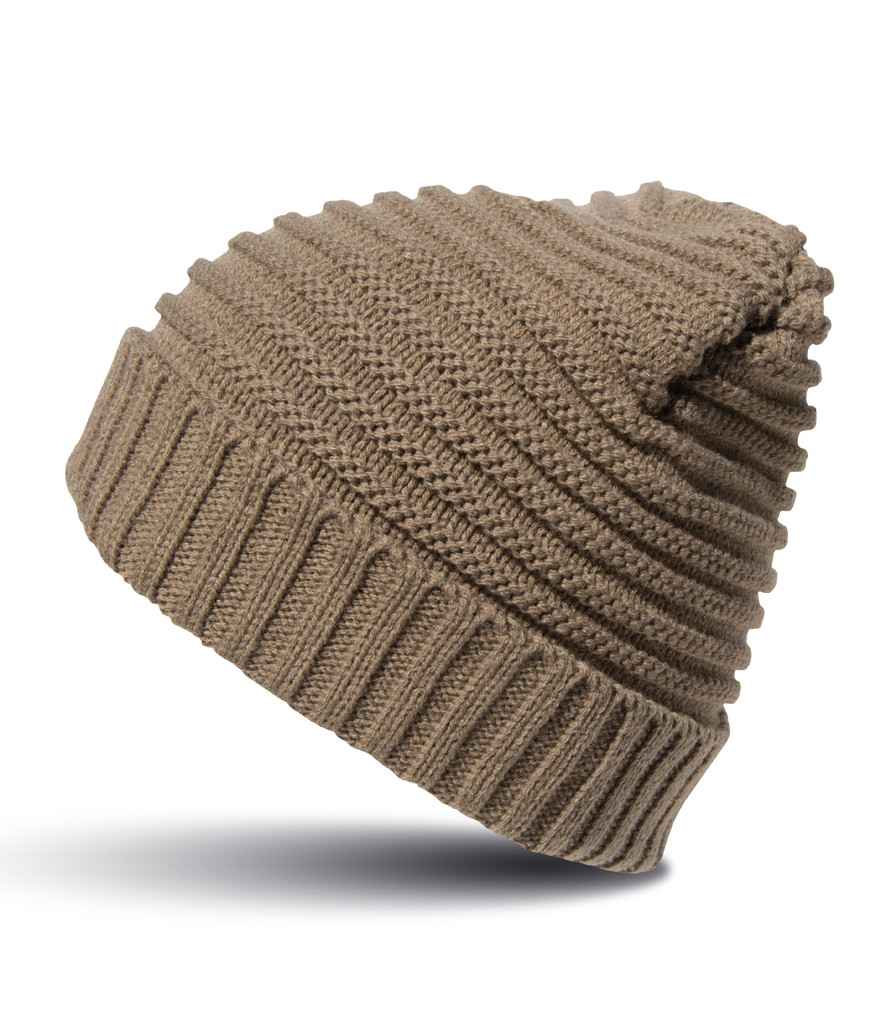 Result Braided Fleece Lined Hat in Fennel