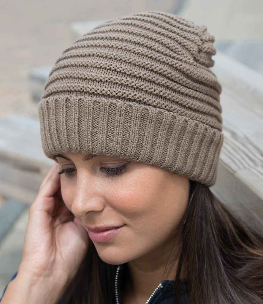Result Braided Fleece Lined Hat - model image
