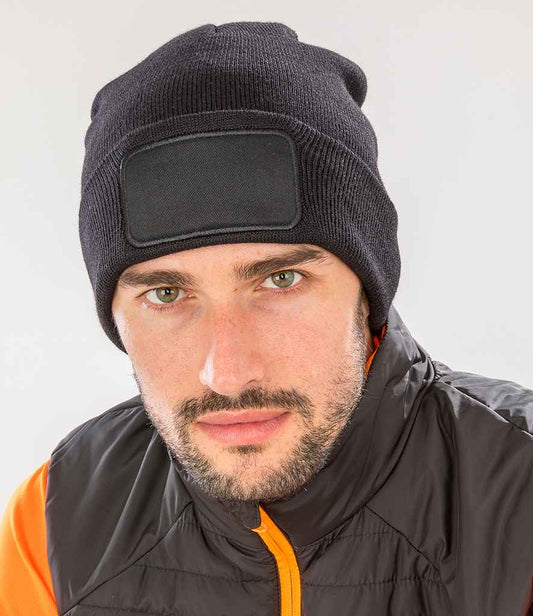 Result Recycled Double Knit Printers Beanie