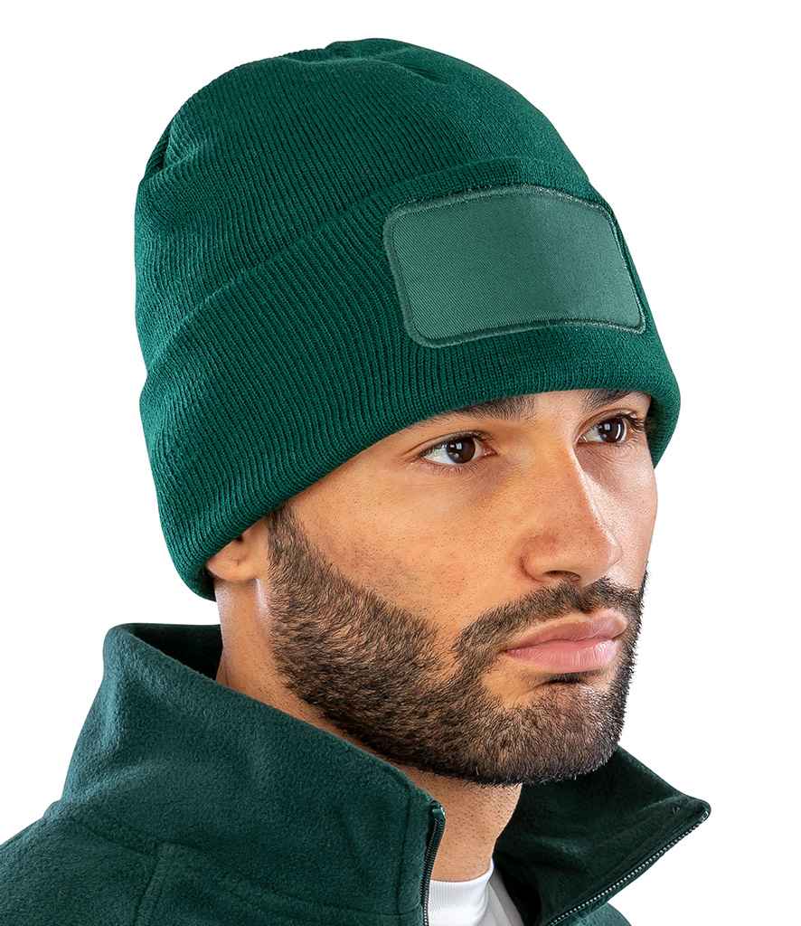 Result Recycled Double Knit Printers Beanie - model image