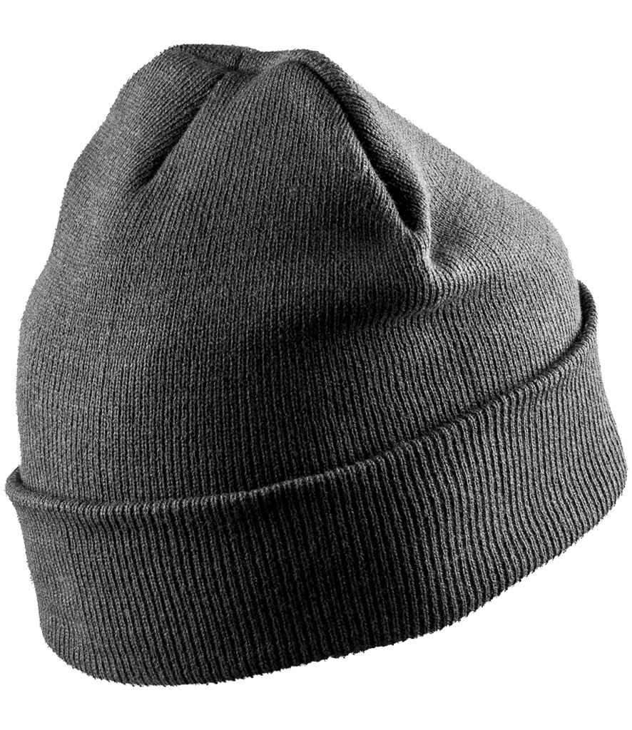 Result Recycled Woolly Ski Hat in Charcoal Grey