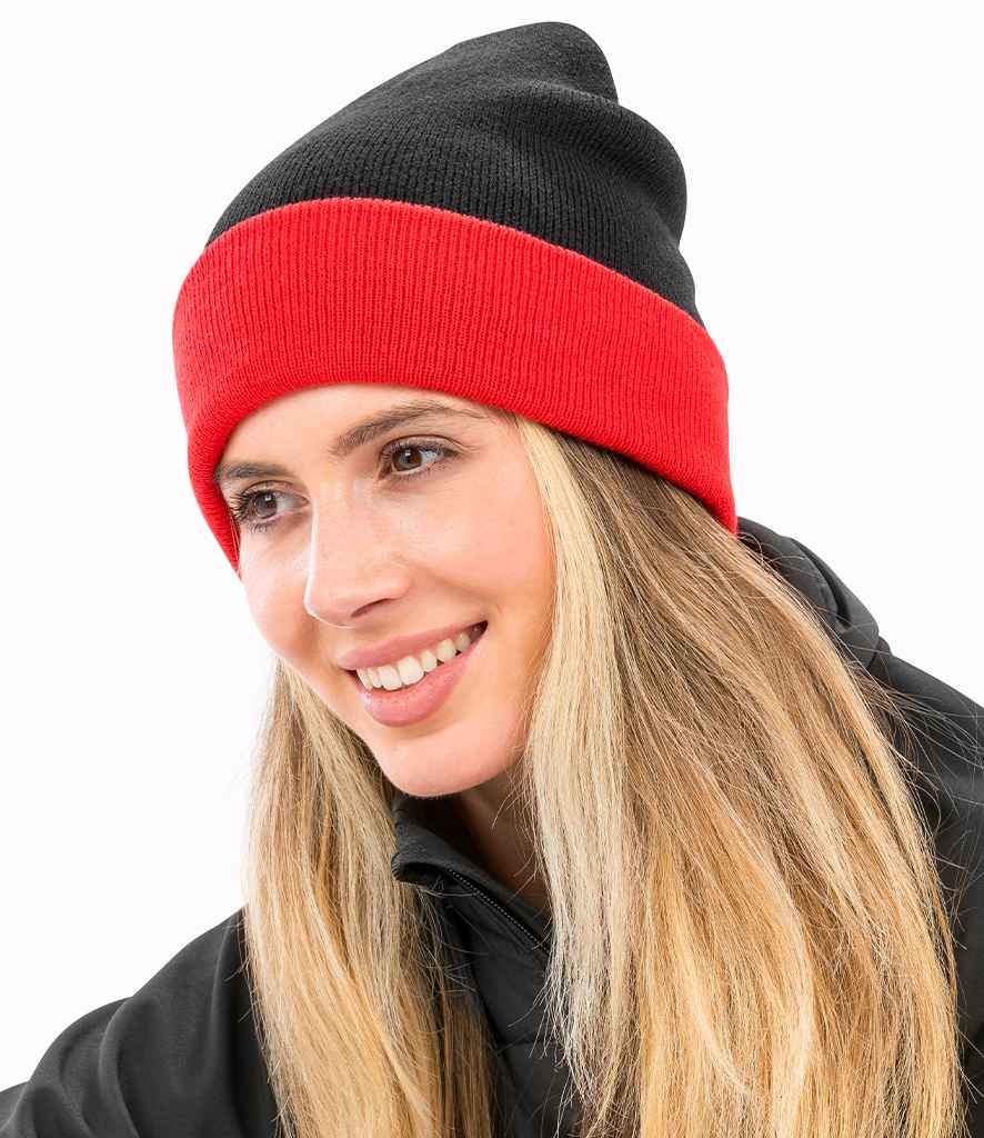 Result Recycled Compass Beanie - model image