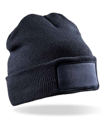 Result Recycled Thinsulate™ Printers Beanie in Navy