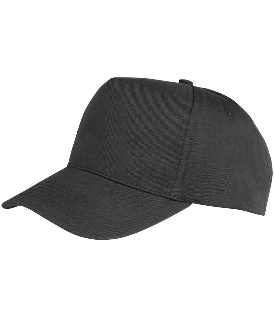 Result Recycled Junior Printers Cap in Black