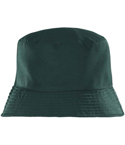 Result Recycled Core Reversible Bucket Hat in Bottle Green/White