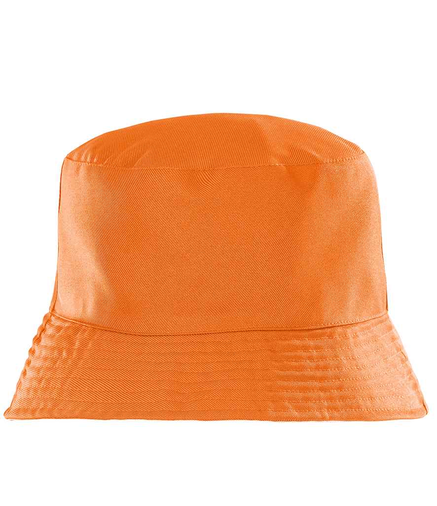 Result Recycled Core Reversible Bucket Hat in Orange/White