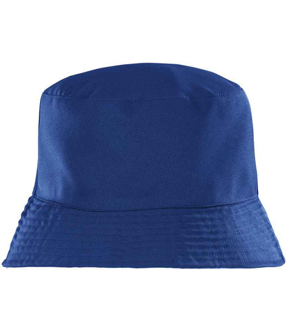 Result Recycled Core Reversible Bucket Hat in Royal Blue/White