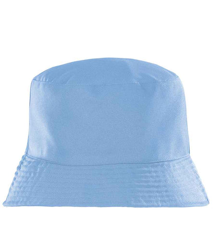 Result Recycled Core Reversible Bucket Hat in Sky Blue/White