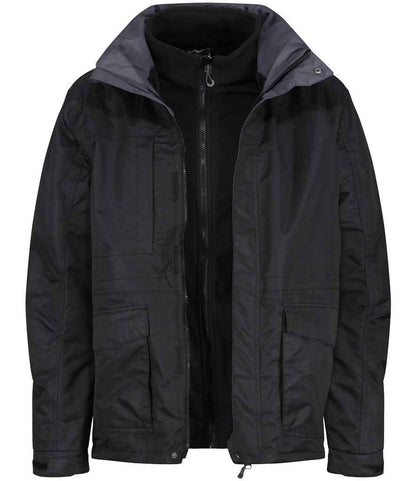 Regatta Benson III 3-in-1 Breathable Jacket in Black/Black