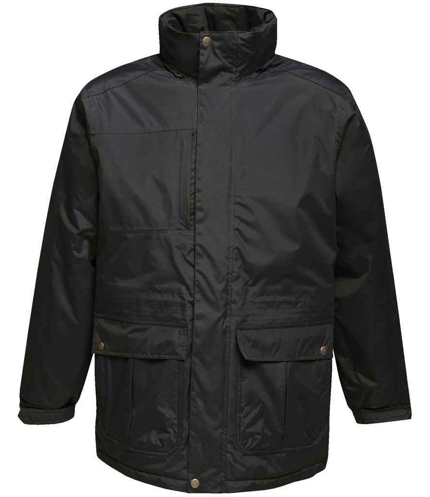 Regatta Darby III Waterproof Insulated Parka Jacket in Black/Black