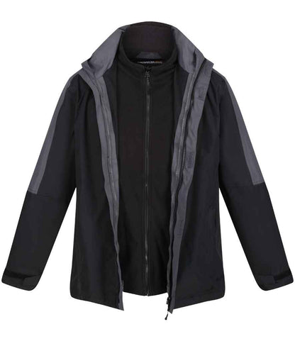 Regatta Defender III 3-in-1 Jacket in Black/Seal Grey