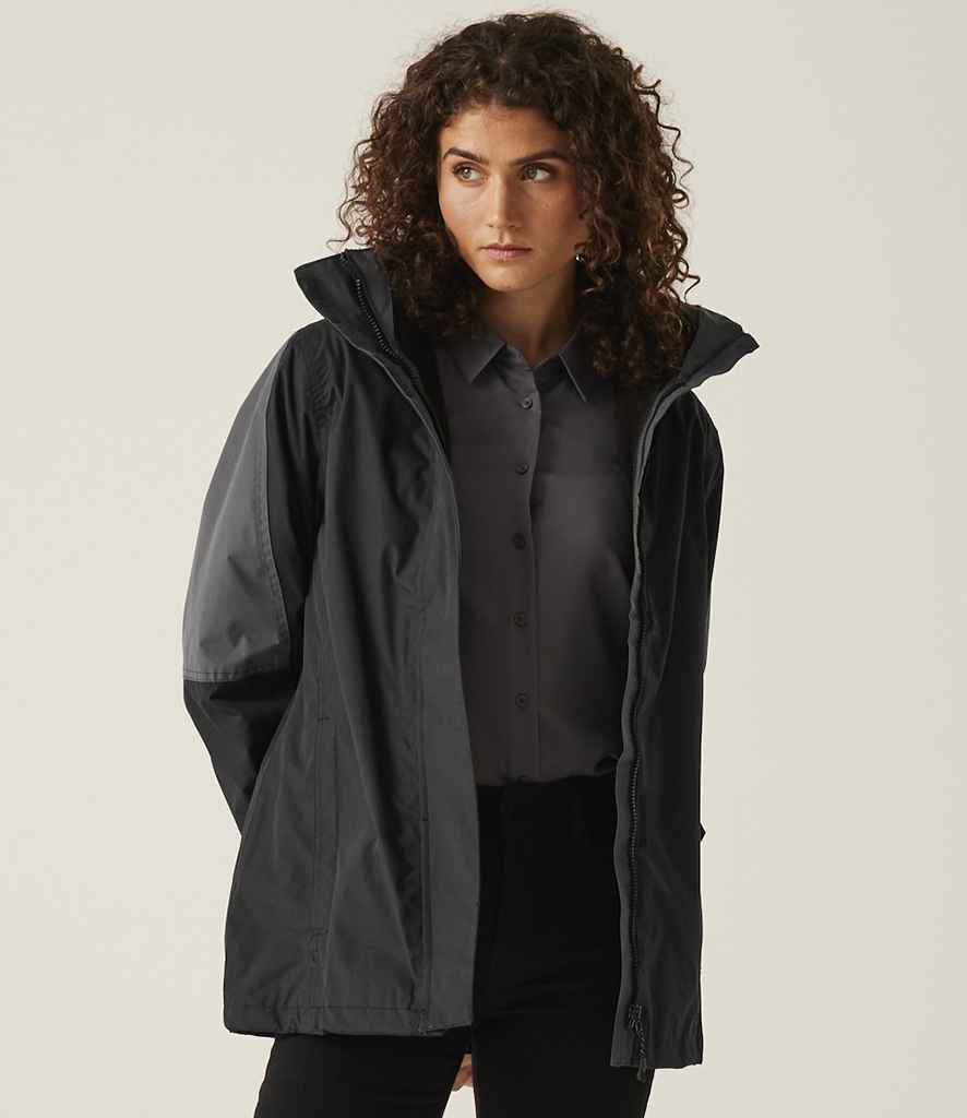 Regatta Professional Regatta Ladies Defender III 3-in-1 Jacket Black/Seal Grey