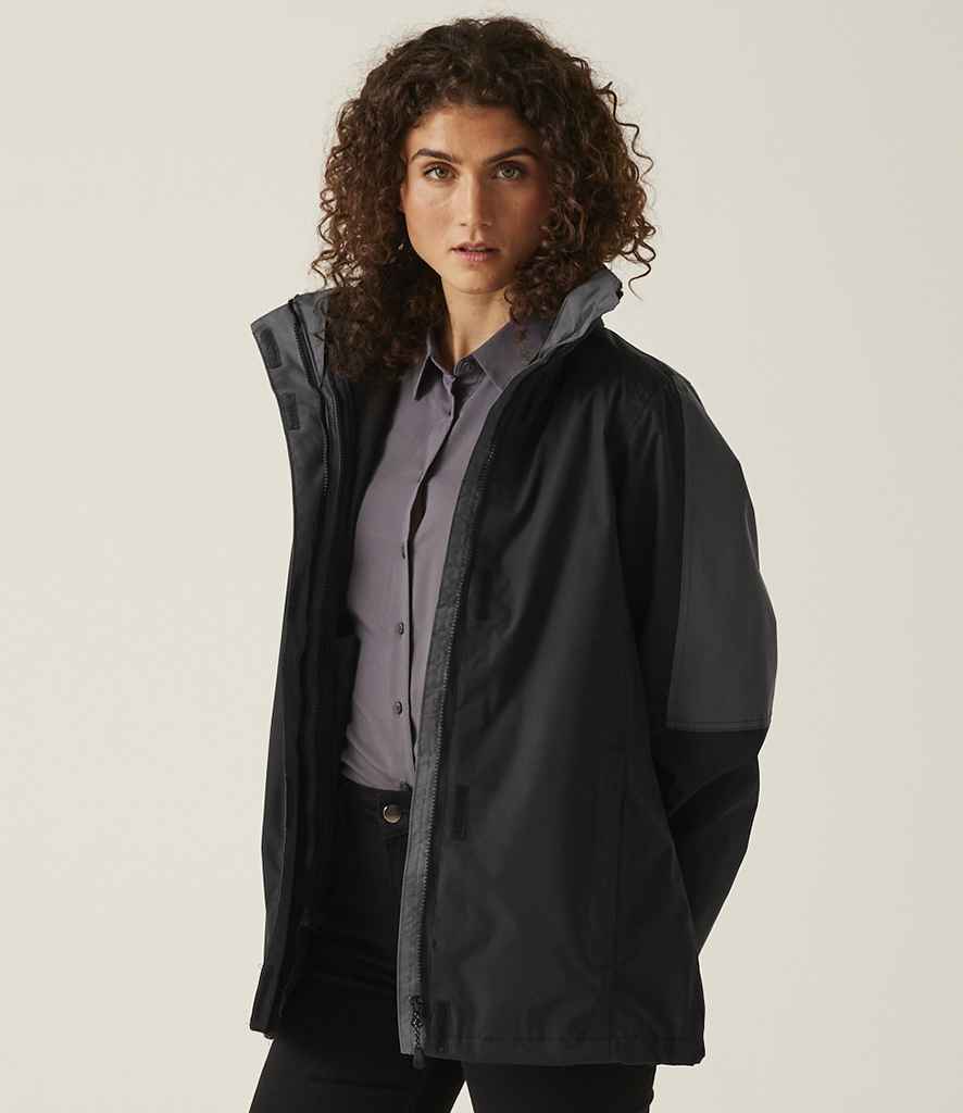 Regatta Professional Regatta Ladies Defender III 3-in-1 Jacket Black/Seal Grey
