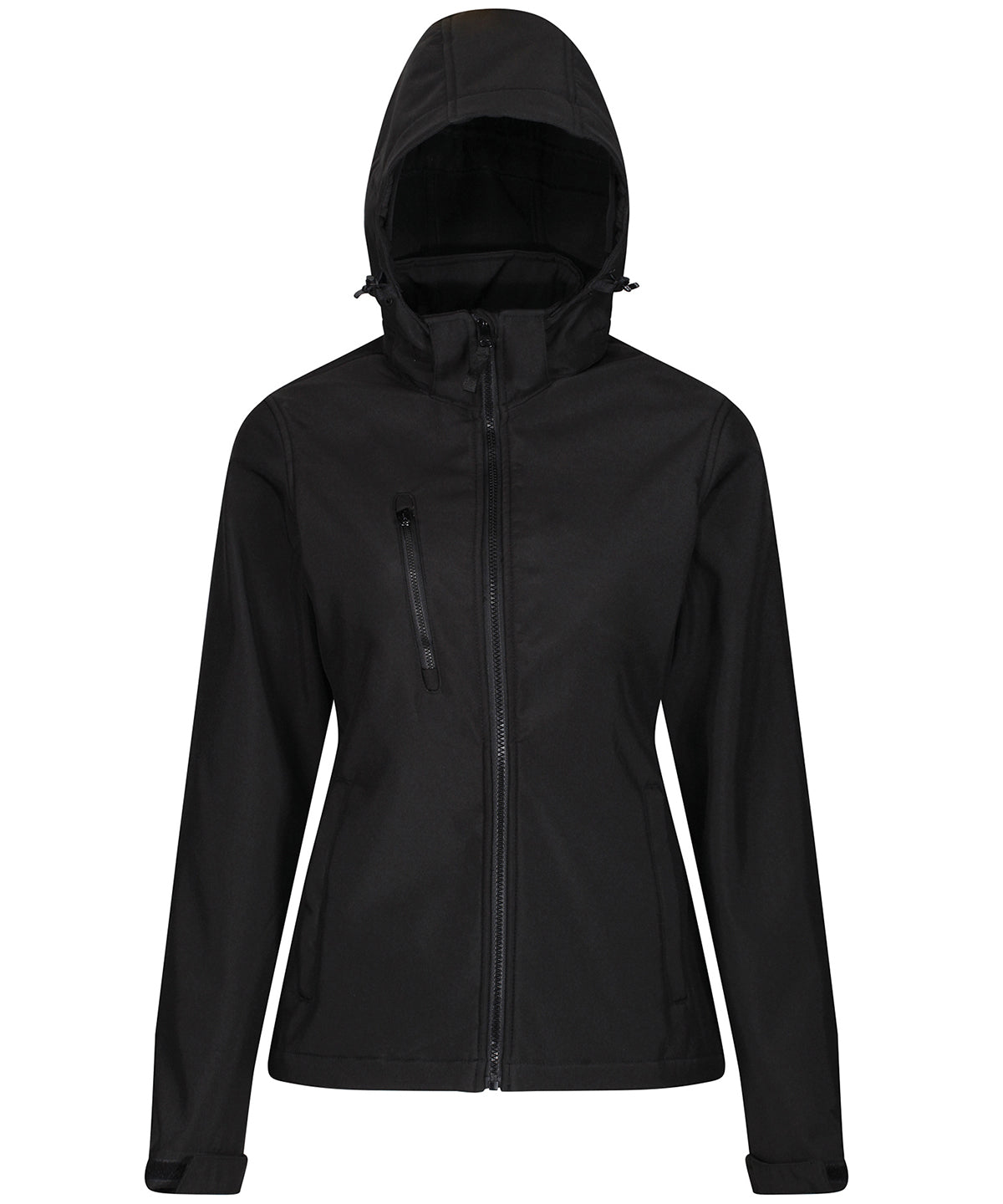 Regatta Professional Women's venturer 3-layer hooded softshell jacket Black