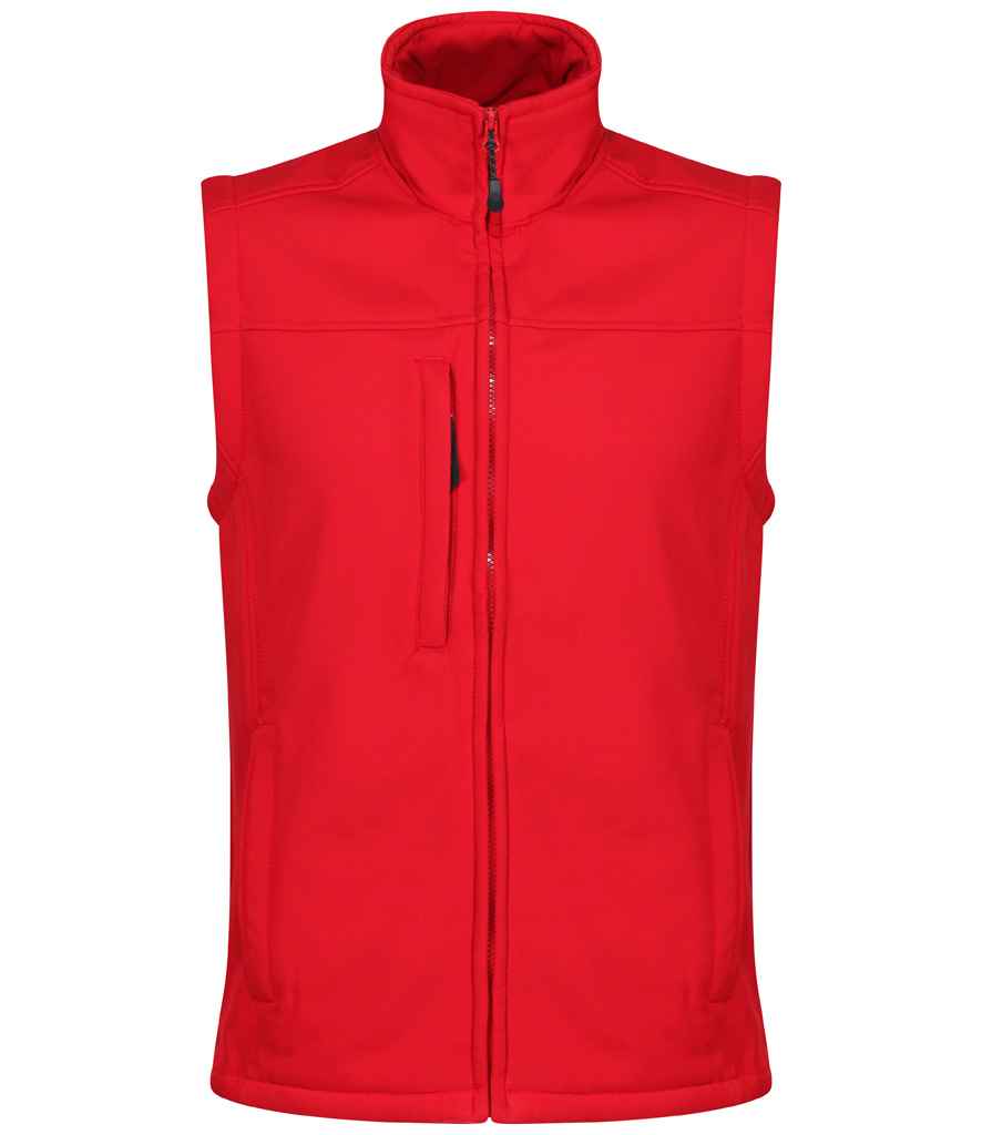 Regatta Flux Soft Shell Bodywarmer in Classic Red/Seal Grey