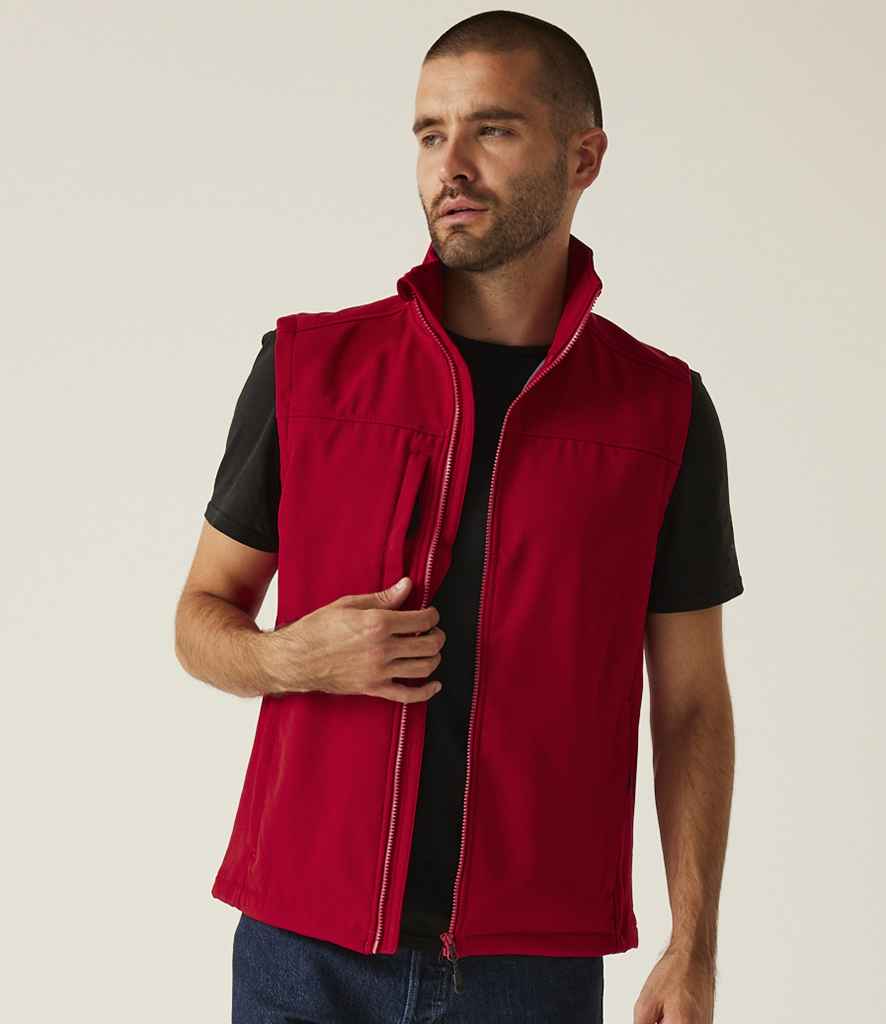 Regatta Professional Regatta Flux Soft Shell Bodywarmer Classic Red/Seal Grey