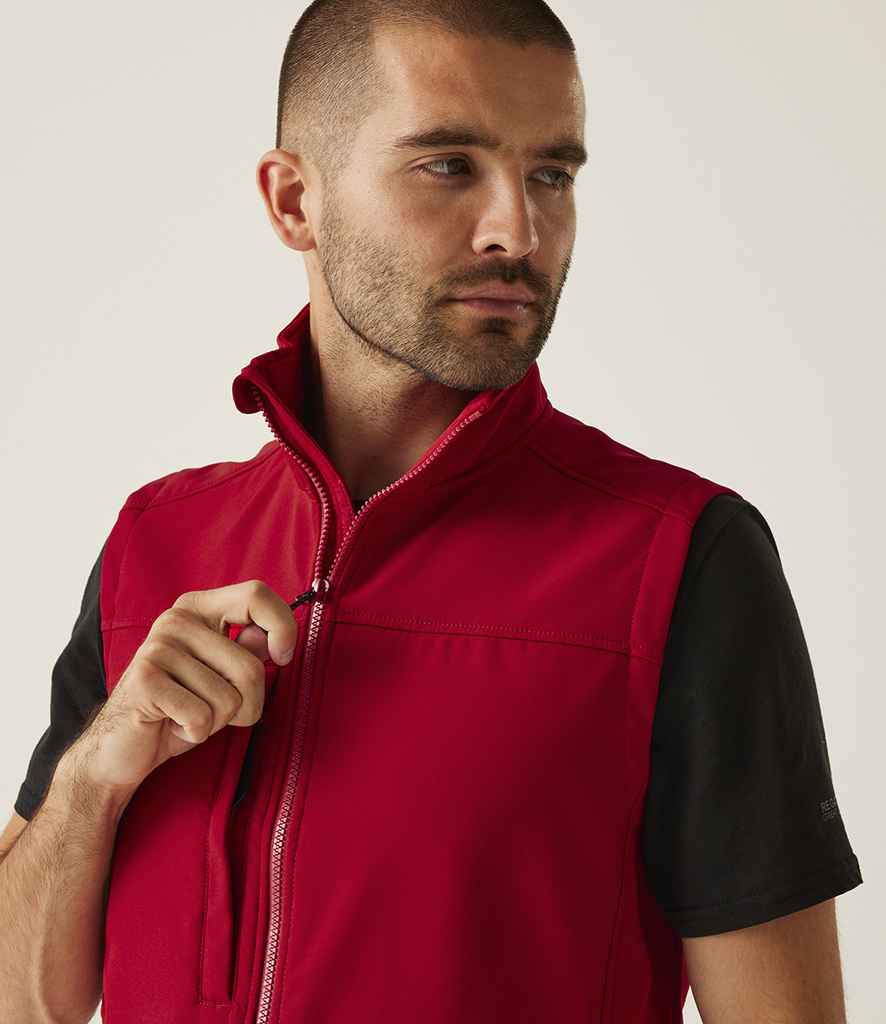 Regatta Professional Regatta Flux Soft Shell Bodywarmer Classic Red/Seal Grey