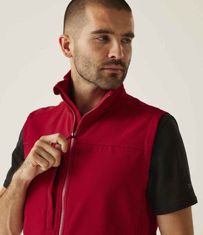 Regatta Professional Regatta Flux Soft Shell Bodywarmer Classic Red/Seal Grey