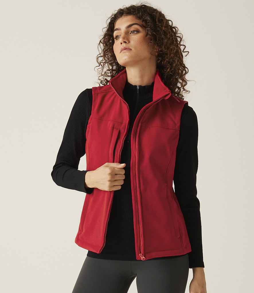 Regatta Professional Regatta Ladies Flux Soft Shell Bodywarmer Classic Red/Seal Grey