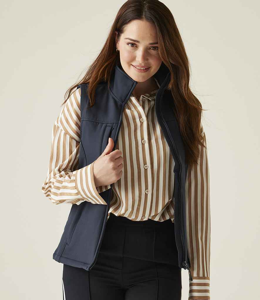 Regatta Professional Regatta Ladies Flux Soft Shell Bodywarmer Navy/Navy