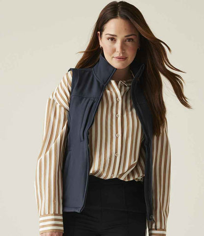 Regatta Professional Regatta Ladies Flux Soft Shell Bodywarmer Navy/Navy