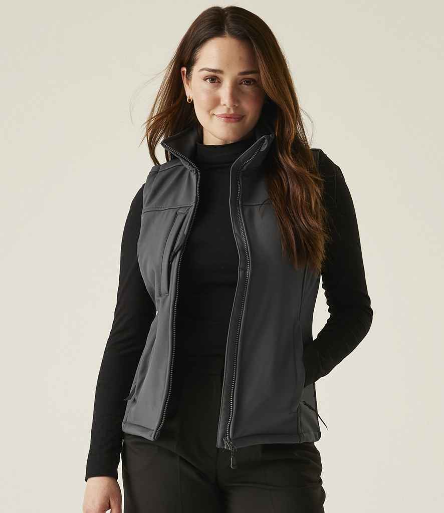 Regatta Professional Regatta Ladies Flux Soft Shell Bodywarmer Seal Grey/Seal Grey