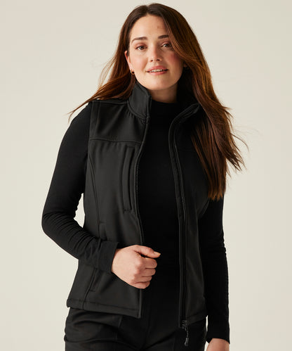 Regatta Professional Women's Flux softshell bodywarmer All Black