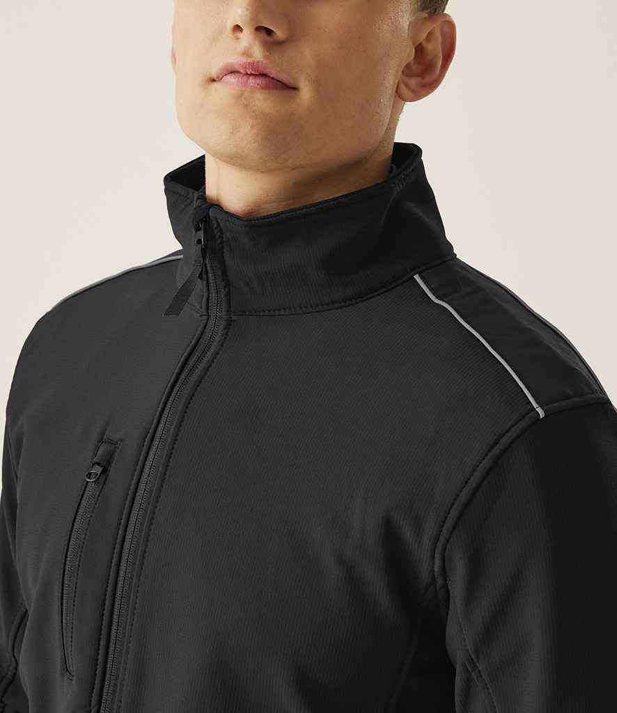 Regatta Professional Regatta Sandstorm Soft Shell Workwear Jacket Black/Black