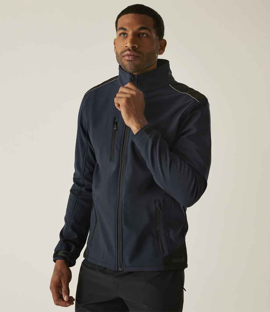 Regatta Professional Regatta Sandstorm Soft Shell Workwear Jacket Navy/Black