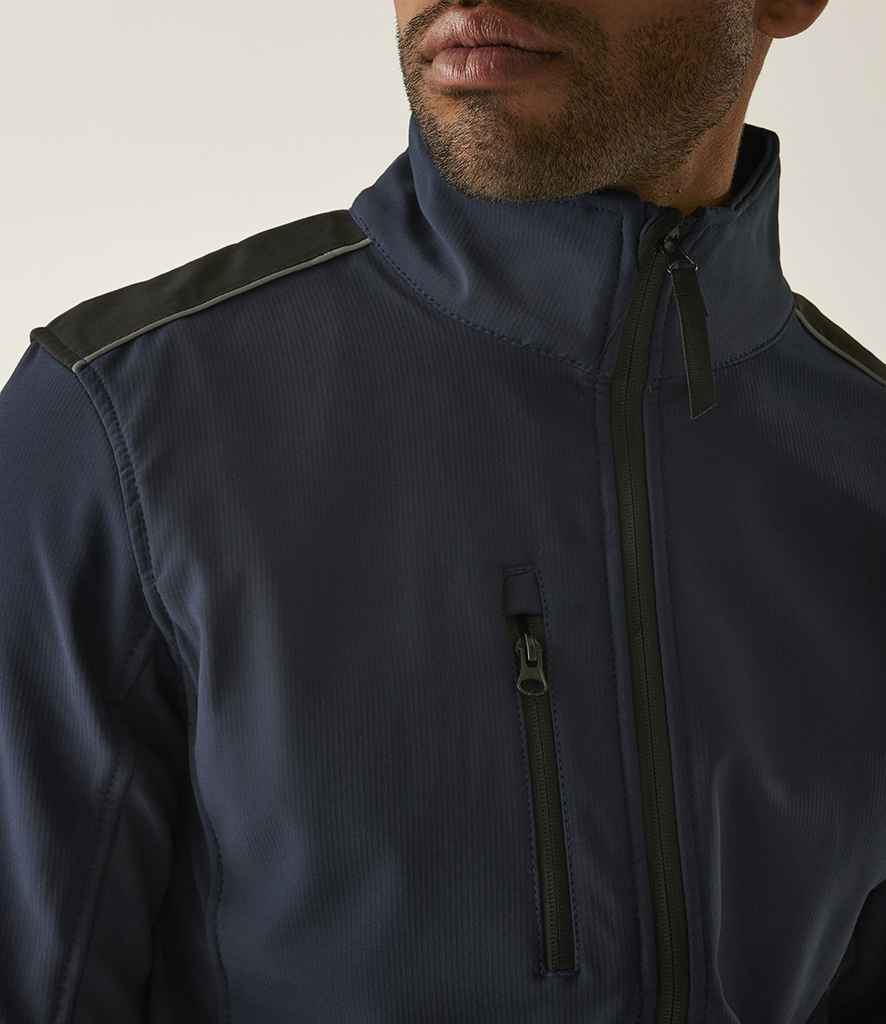 Regatta Professional Regatta Sandstorm Soft Shell Workwear Jacket Navy/Black