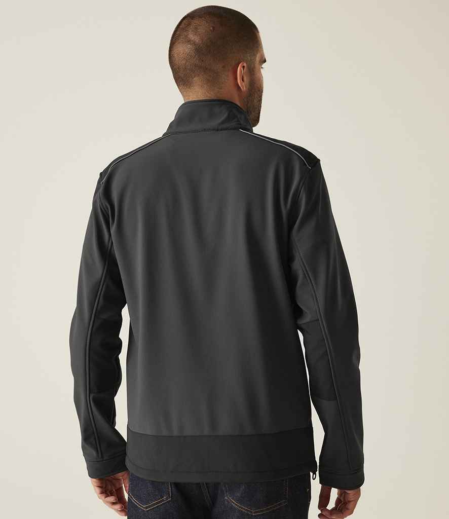 Regatta Professional Regatta Sandstorm Soft Shell Workwear Jacket Seal Grey/Black