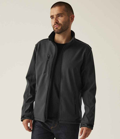 Regatta Professional Regatta Sandstorm Soft Shell Workwear Jacket Seal Grey/Black