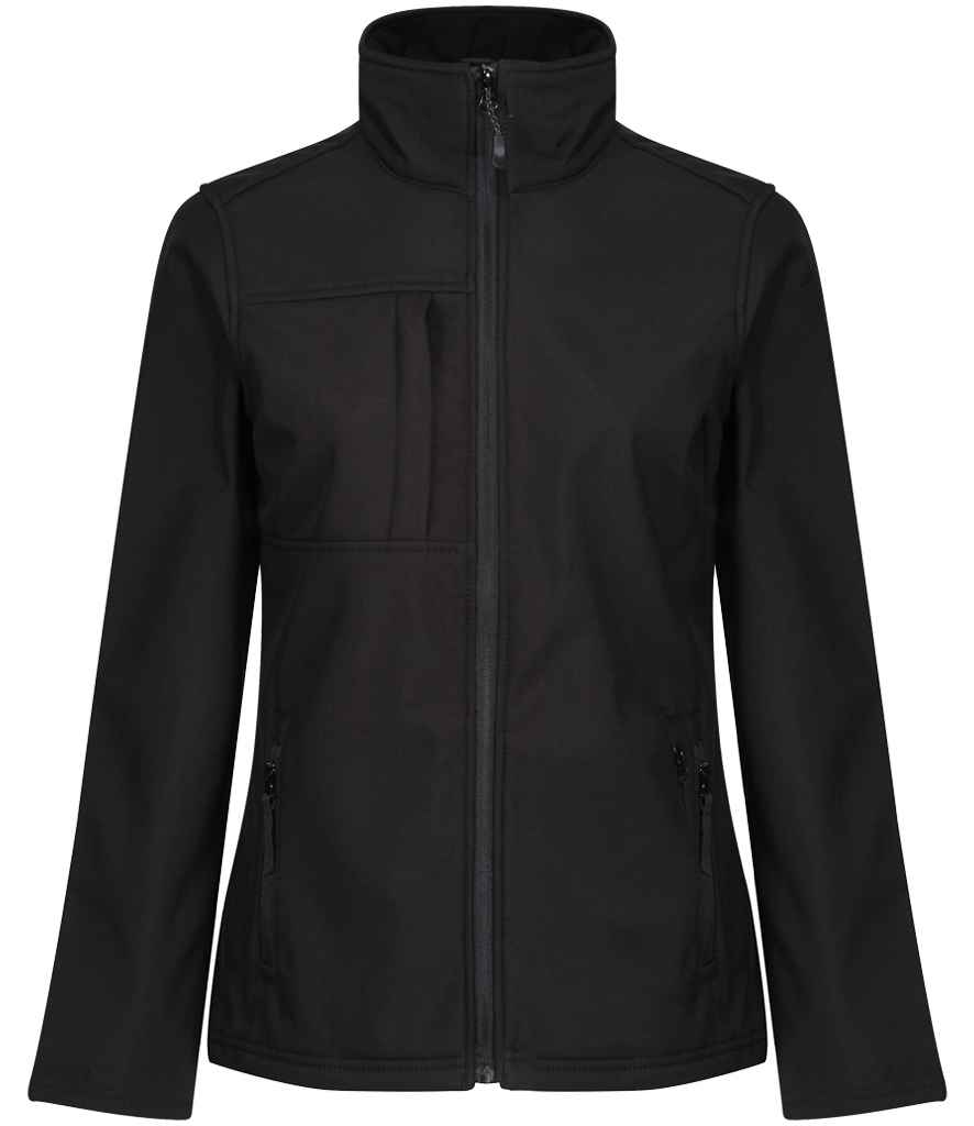 Regatta Ladies Octagon II Soft Shell Jacket in Black/Black