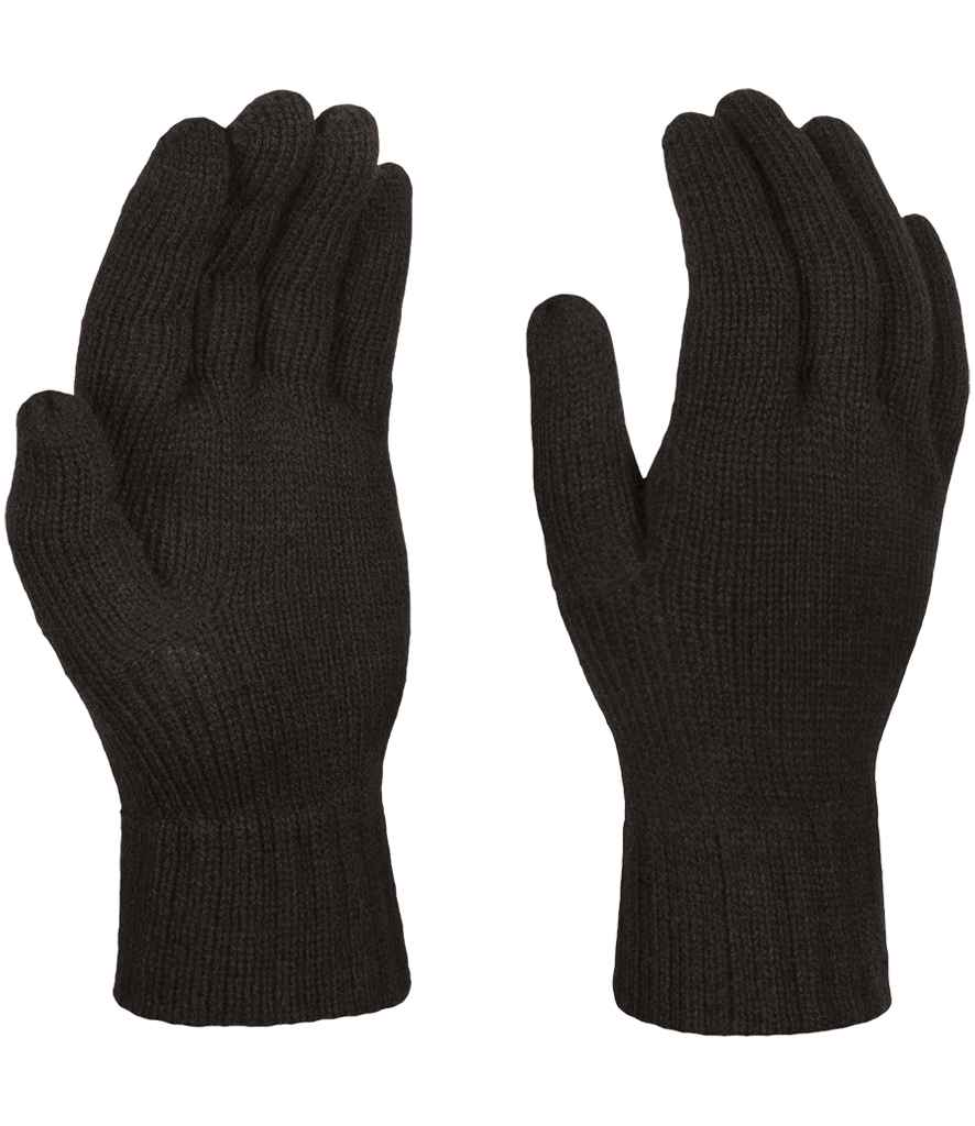 Regatta Knitted Gloves in Black