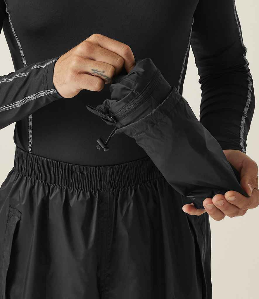 Regatta Pro Packaway Waterproof Breathable Overtrousers - model image