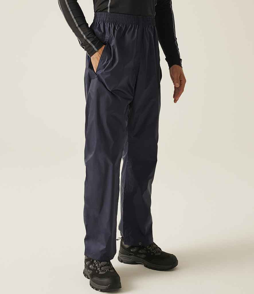 Regatta Pro Packaway Waterproof Breathable Overtrousers - model image