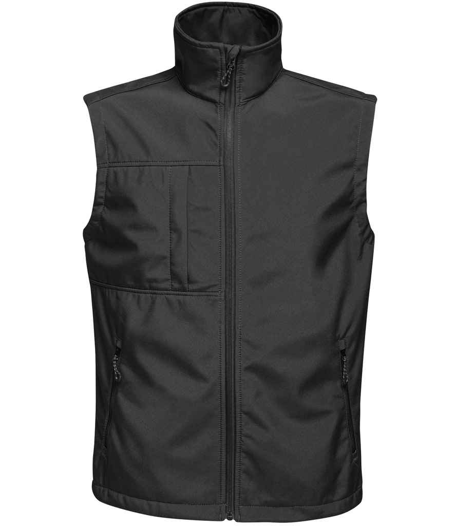Regatta Octagon II Printable Soft Shell Bodywarmer in Black/Black